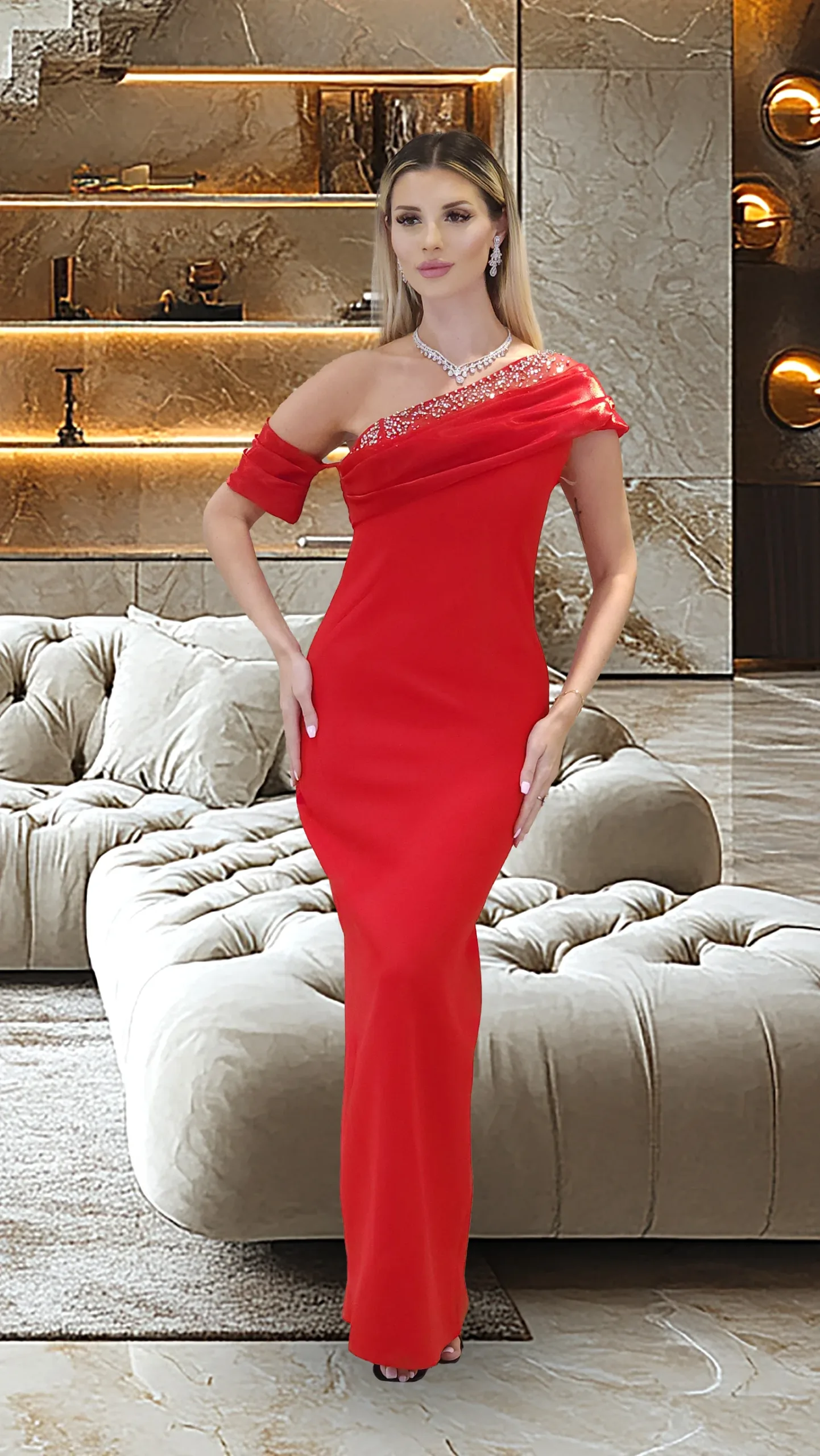 Crepe Occasion Dress