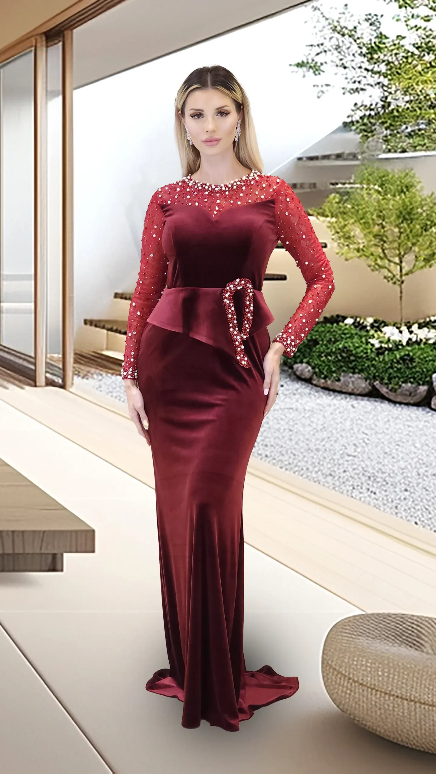 Velvet Evening Dress